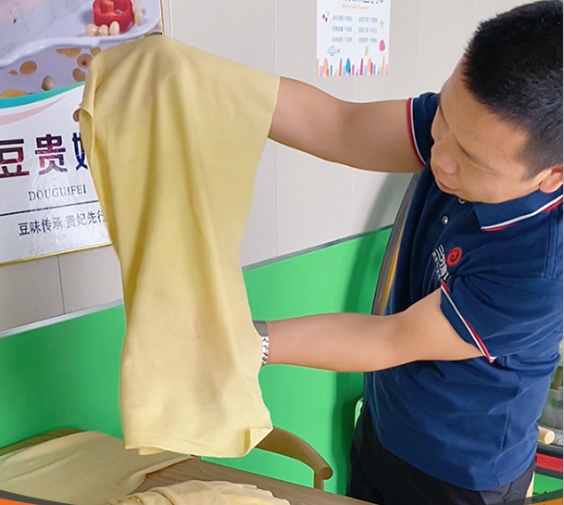 干豆腐機怎么做出漂亮豆皮